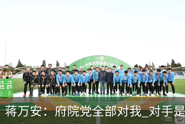 蒋万安：府院党全部对我 对手是两个沈伯洋